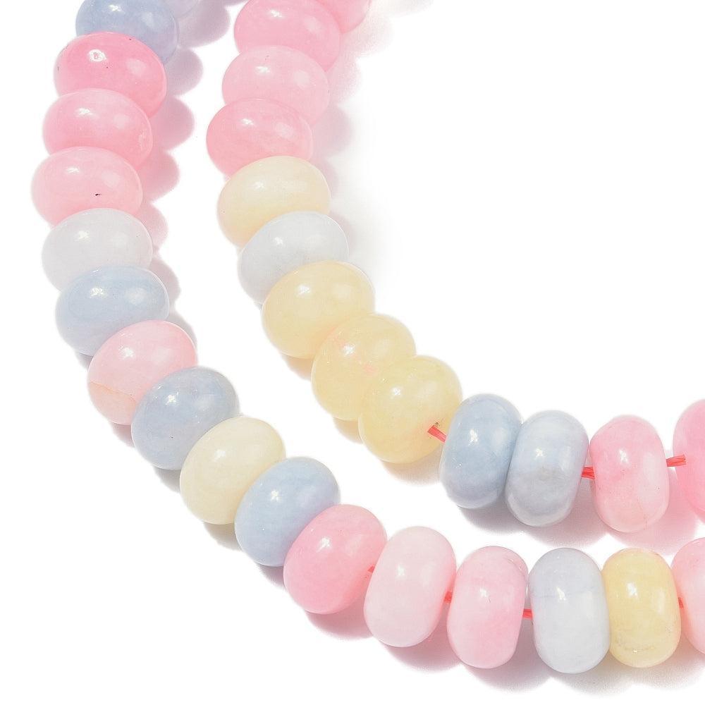 Edelsteen kralen Jade pastel mix 10mm- 10 stuks-Kralen-Kraaltjes van Renate