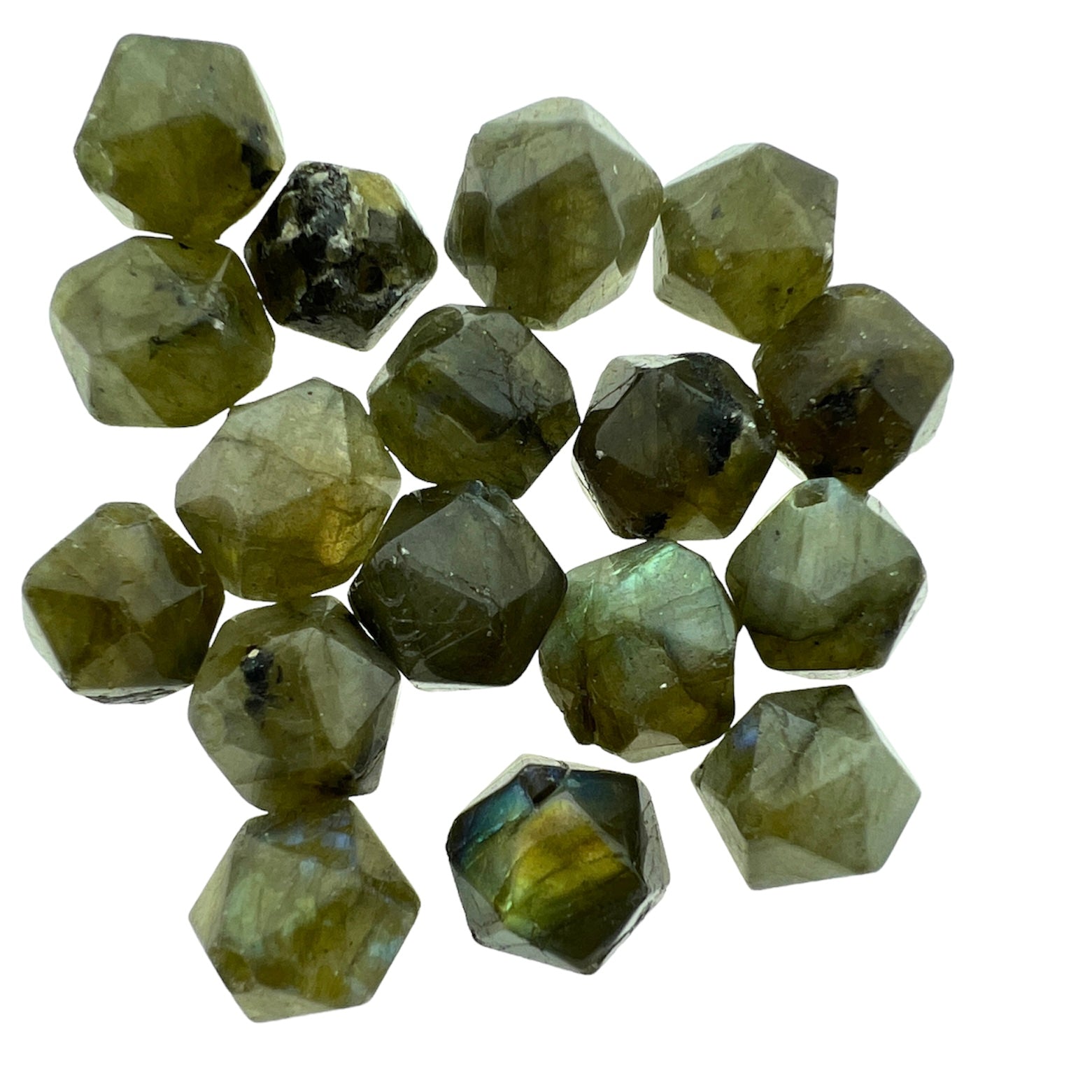 Edelsteen labradorite 11mm- per stuk-Kralen-Kraaltjes van Renate