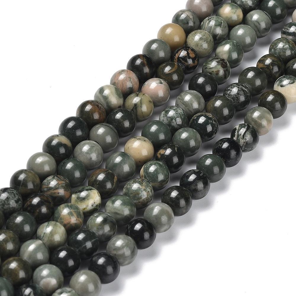 Edelsteen lace stone green 8mm-Kralen-Kraaltjes van Renate