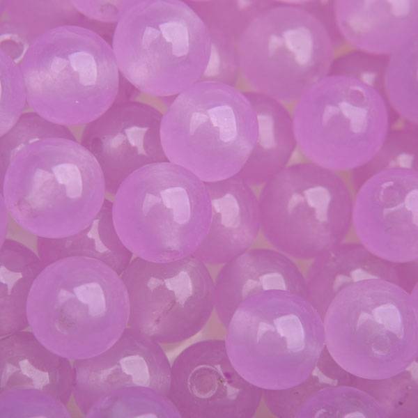 Edelsteen lilac pink jade rond 8mm-Kraaltjes van Renate