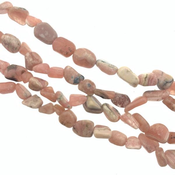 Edelsteen nugget Rhodochrosite roze 5-8mm-Kraaltjes van Renate