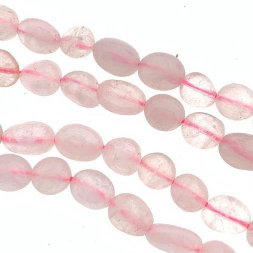 Edelsteen nugget Rose quartz roze 5-8mm-Kraaltjes van Renate