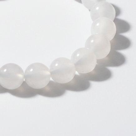 Edelsteen opaal witte jade kraal rond 4mm - per 20 stuks-Kralen-Kraaltjes van Renate