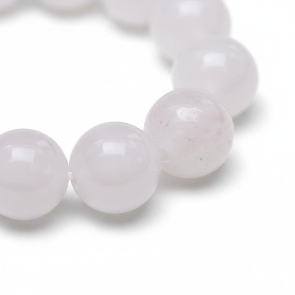 Edelsteen opaal witte jade kraal rond 4mm - per 20 stuks-Kralen-Kraaltjes van Renate