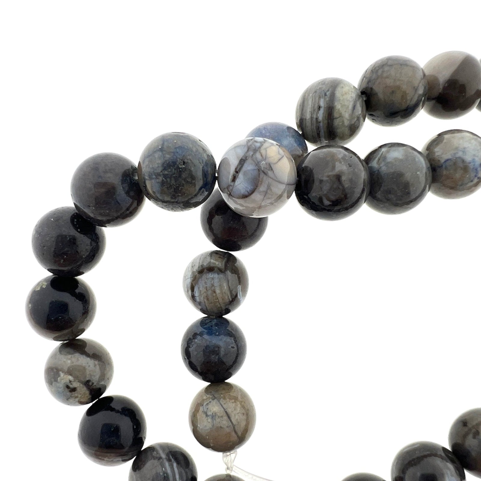 Edelsteen quartz grijs 8mm-Kralen-Kraaltjes van Renate