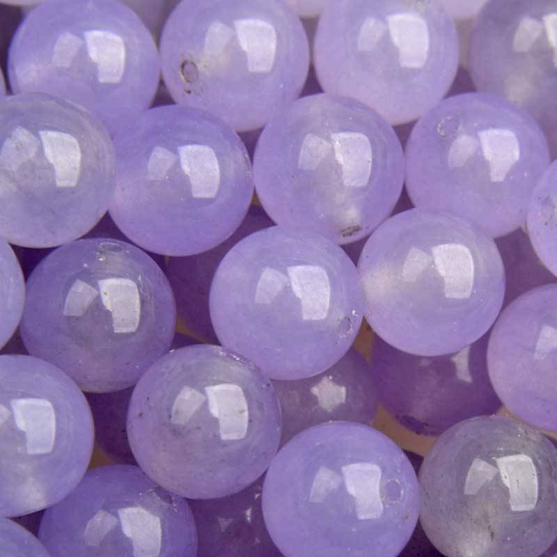 Edelsteen rond Jade lila 10mm-Kraaltjes van Renate