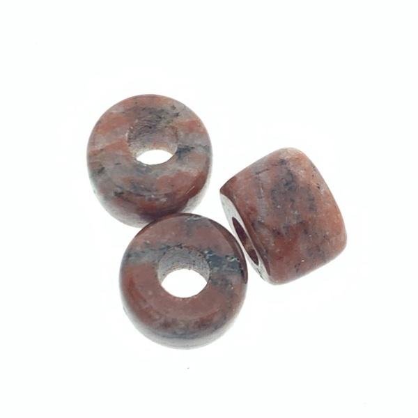 Edelsteen rondel Rood 8x6mm Ø2,5mm-Kraaltjes van Renate