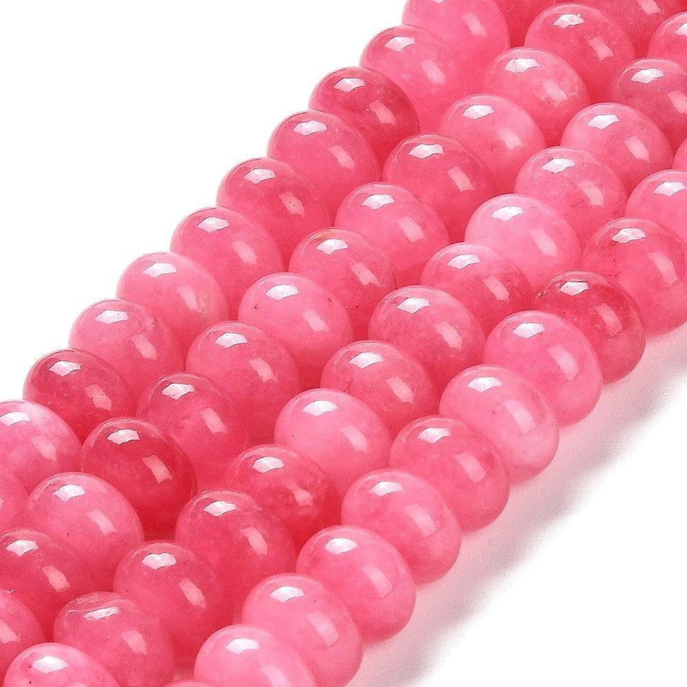 Edelsteen kralen Jade Cerise 10x6mm- per stuk-Kralen-Kraaltjes van Renate