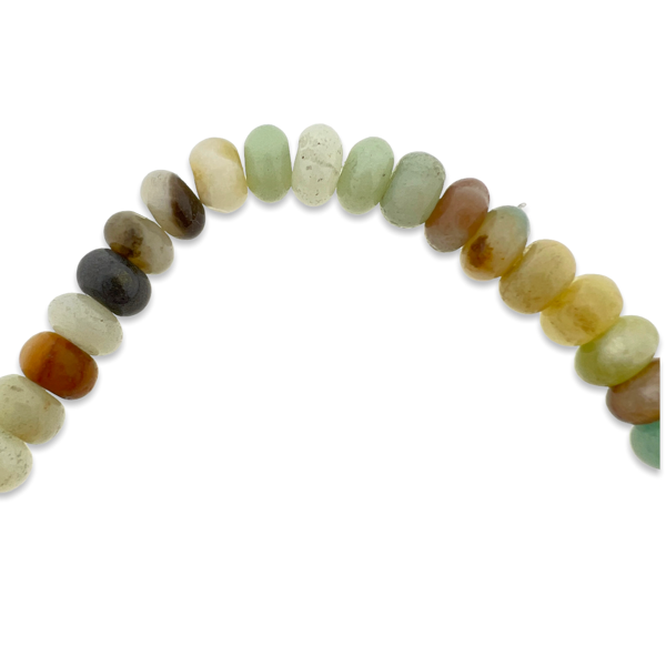Edelsteen rondelle amazonite 8x5mm- 8 stuks-Kralen-Kraaltjes van Renate