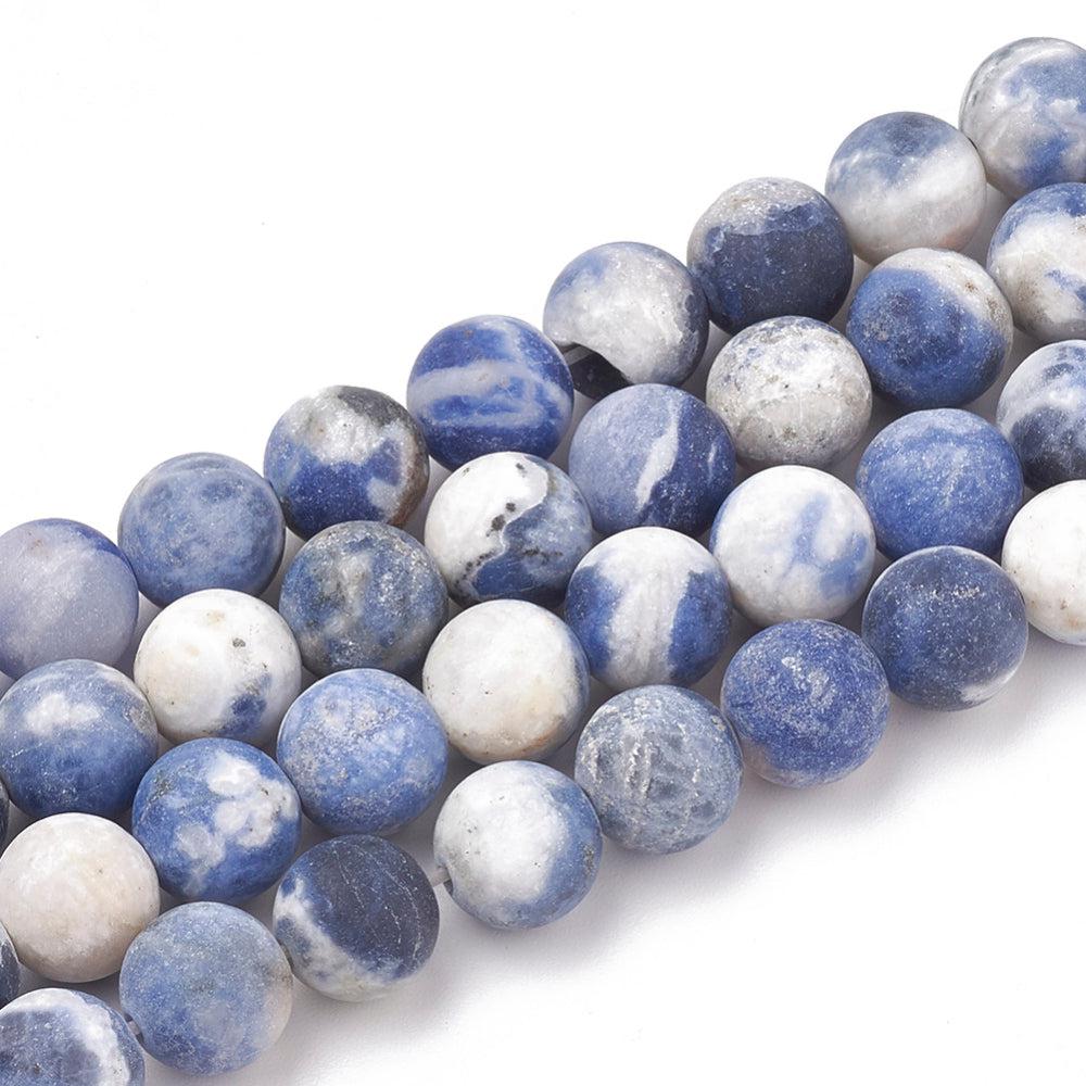 Edelsteen sodaliet blue 8mm- per stuk-Kralen-Kraaltjes van Renate