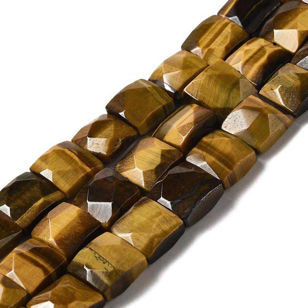 Edelsteen tijgeroog 10mm faceted - per stuk-Kralen-Kraaltjes van Renate