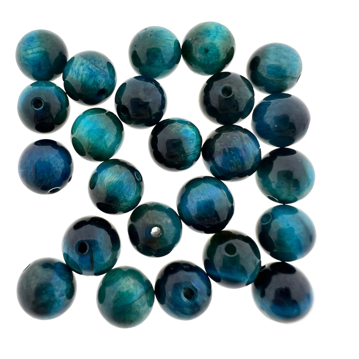 Edelsteen tijgeroog donkerblauw 8mm-Kralen-Kraaltjes van Renate
