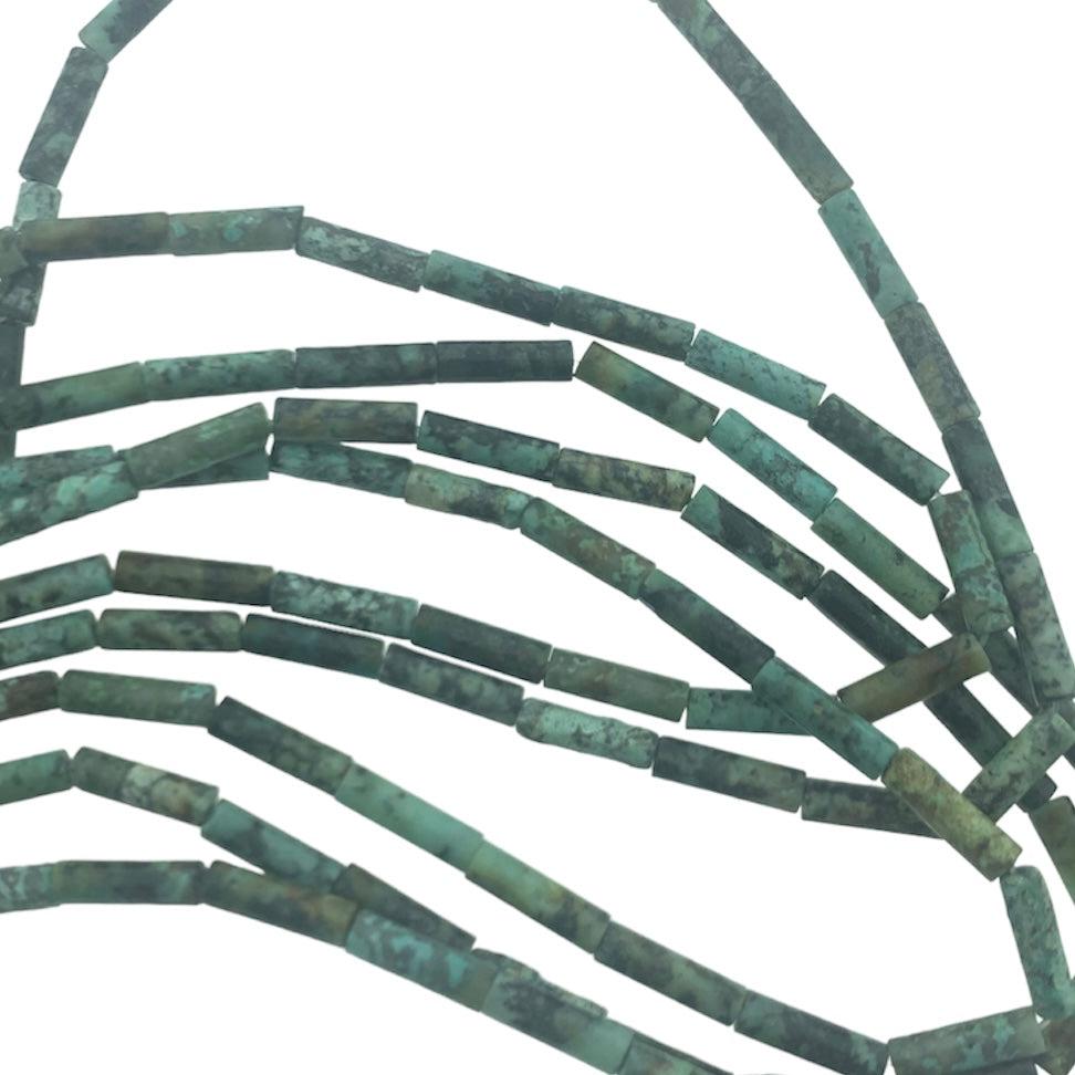 Edelsteen tube kraal african turquoise 14x4mm-Kralen-Kraaltjes van Renate