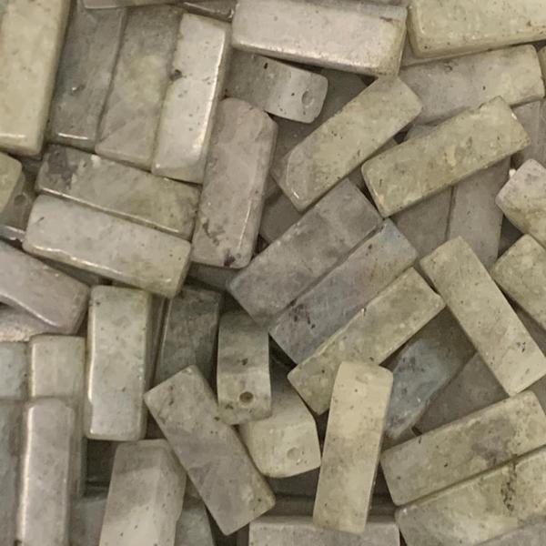 Edelsteen tube kraal rechthoek Labradorite 14x5mm-Kraaltjes van Renate