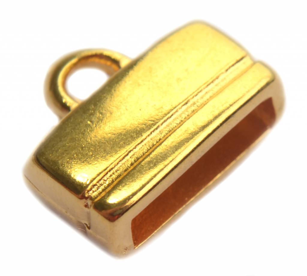 Eindkap 10x2.5mm Goud DQ-Kraaltjes van Renate