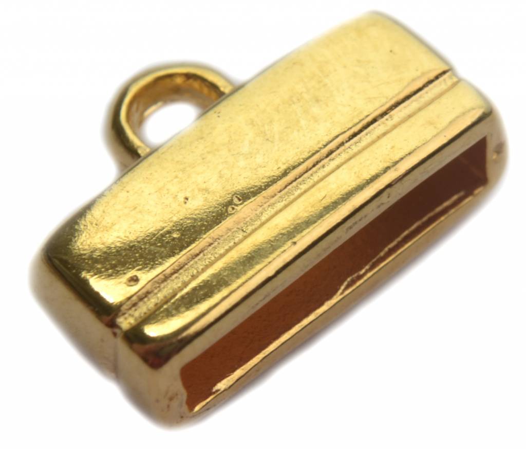 Eindkap 13x2.5mm Goud DQ-Kraaltjes van Renate
