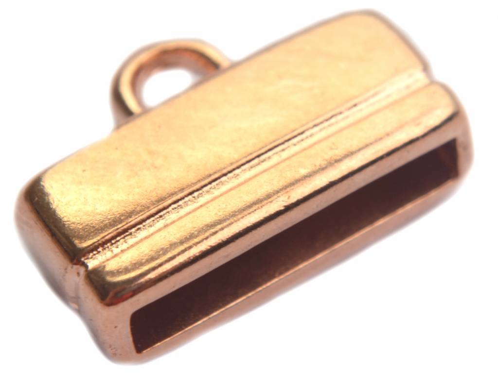 Eindkap 13x2.5mm Rosegoud DQ-Kraaltjes van Renate