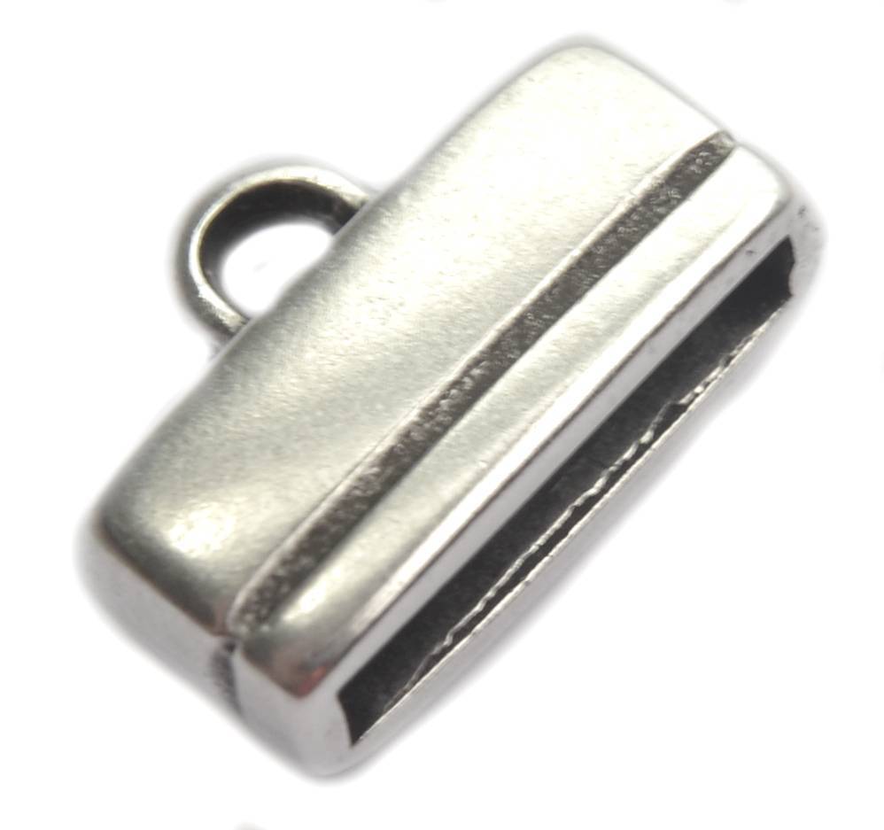 Eindkap 13x2.5mm Zilver DQ-Kraaltjes van Renate