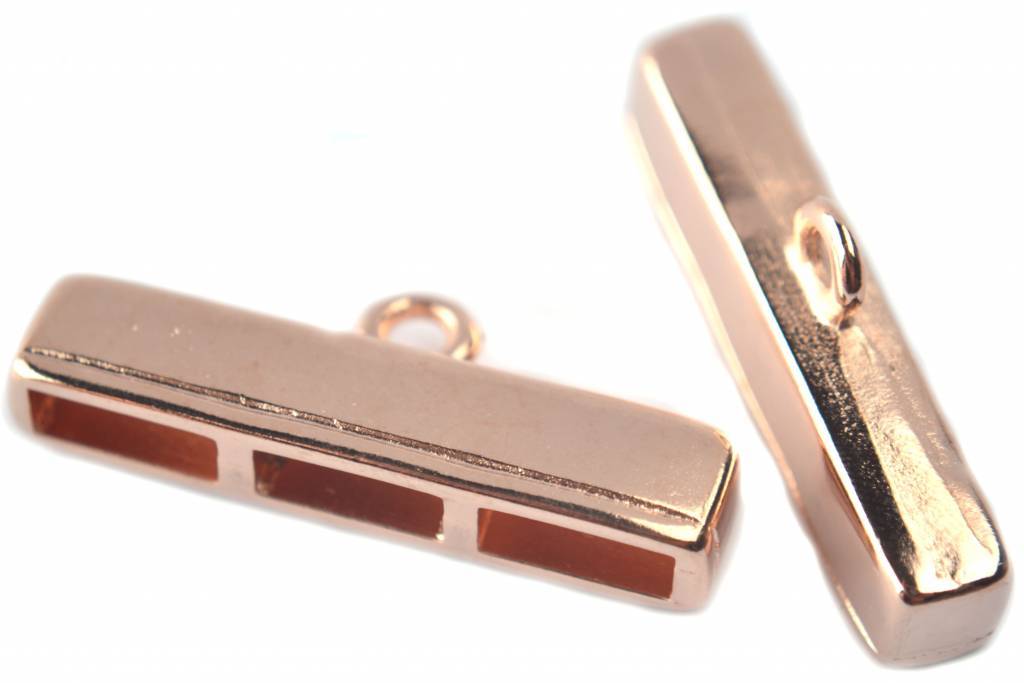 Eindkap 3x10mm roségoud DQ 38mm-Kraaltjes van Renate