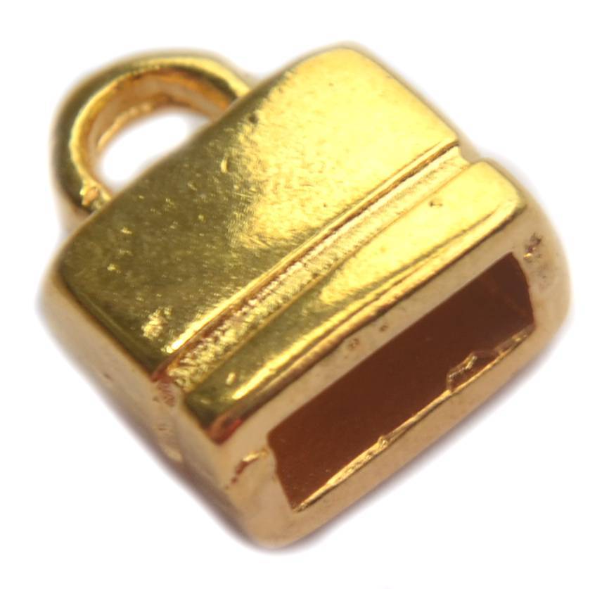 Eindkap 6x2.5mm Goud DQ-Kraaltjes van Renate