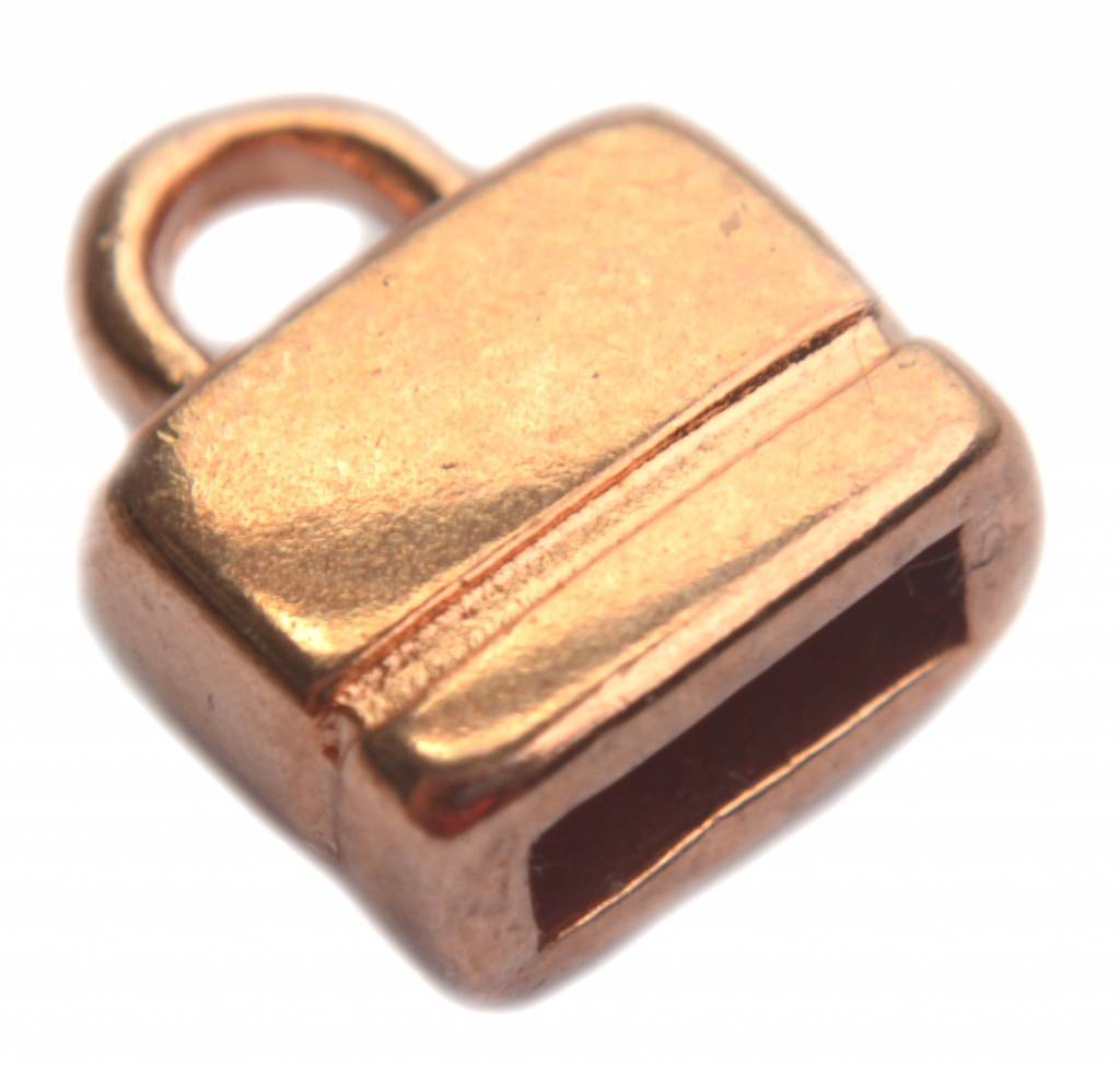 Eindkap 6x2.5mm Rosegoud DQ-Kraaltjes van Renate