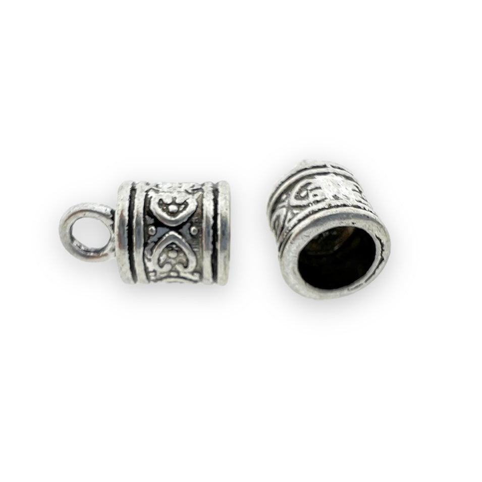 Eindkap Ø10mm Zilver 18mm-onderdelen-Kraaltjes van Renate
