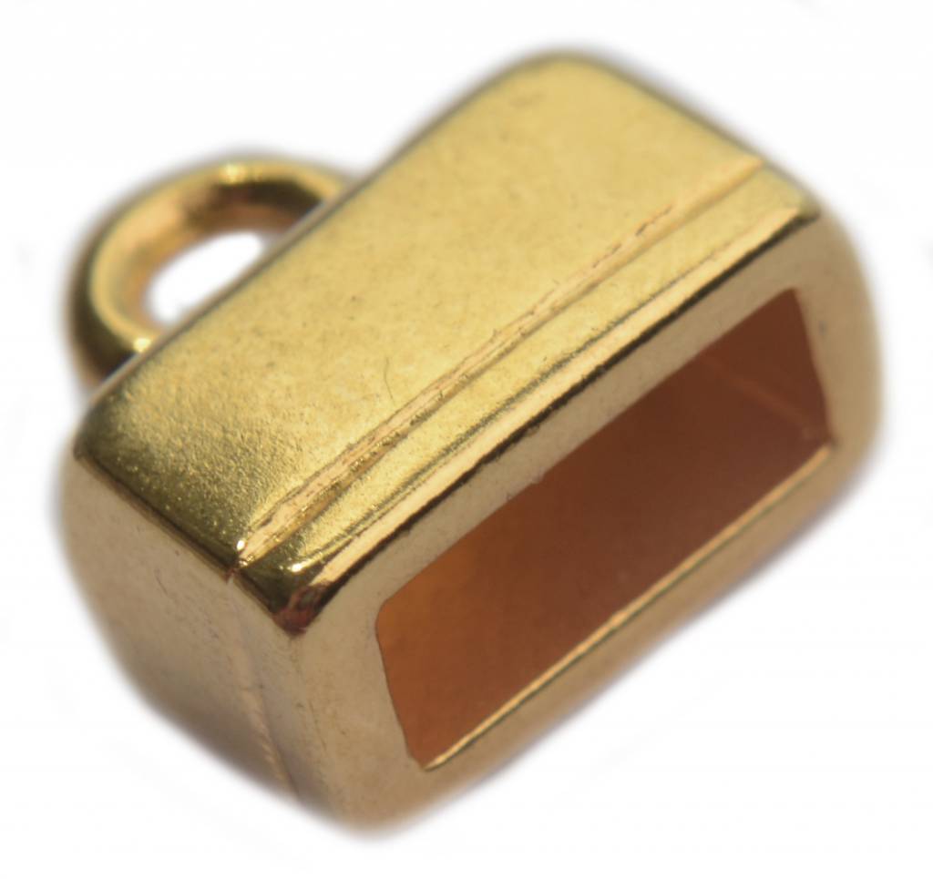 Eindkap Ø10x4mm Goud DQ-Kraaltjes van Renate