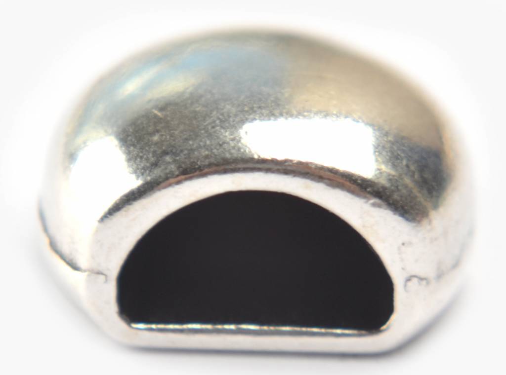 Eindkap Ø10x5mm zilver DQ-Kraaltjes van Renate
