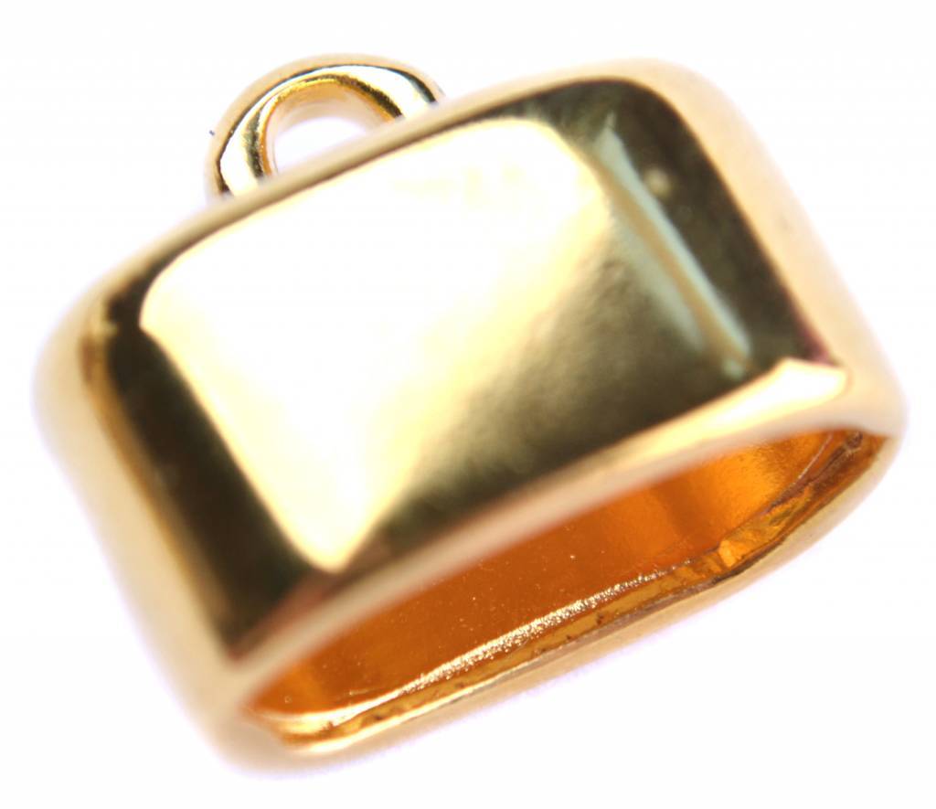 Eindkap Ø16x8mm Goud DQ-Kraaltjes van Renate