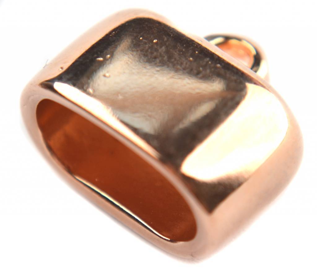 Eindkap Ø16x8mm Rosegoud DQ-Kraaltjes van Renate