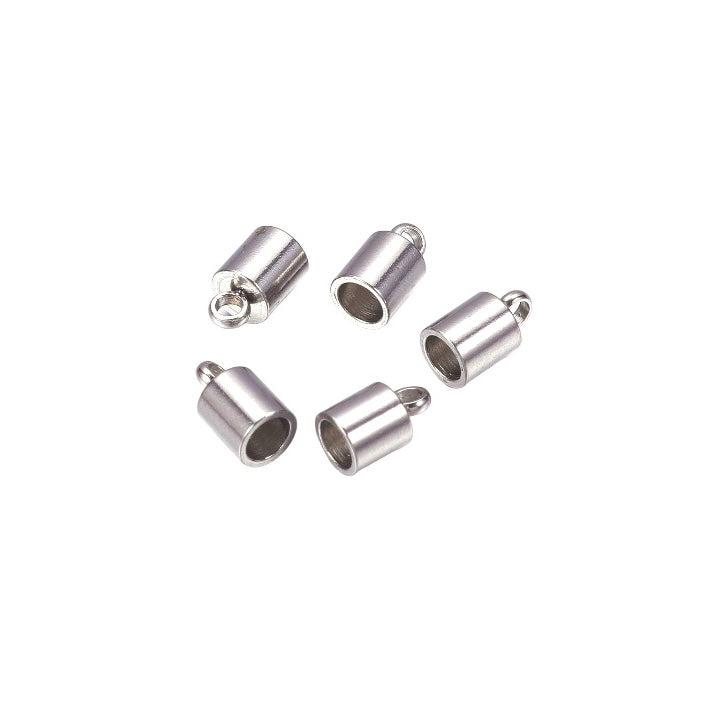 Eindkap Ø2,5mm RVS 7x4mm - 4 stuks-onderdelen-Kraaltjes van Renate