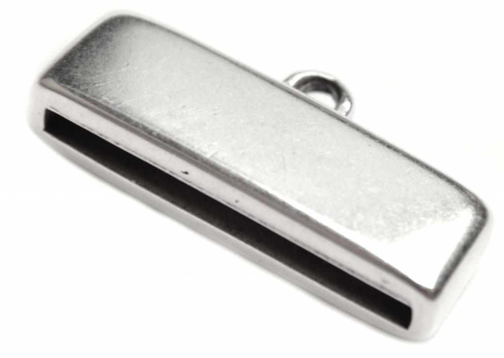 Eindkap Ø25x2mm Zilver DQ 28x13mm-Kraaltjes van Renate