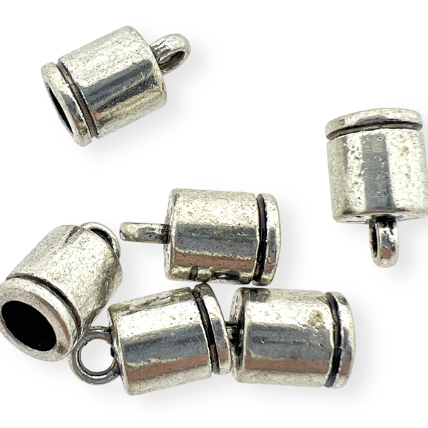 Eindkap Ø2mm Zilver - 6 stuks-onderdelen-Kraaltjes van Renate