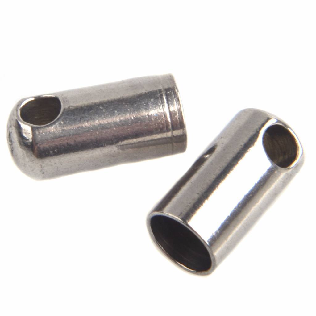 Eindkap Ø3mm RVS 8,5x4mm - 2 stuks-Kraaltjes van Renate