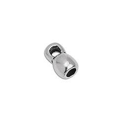 Eindkap Ø3mm ovaal zilver DQ-onderdelen-Kraaltjes van Renate