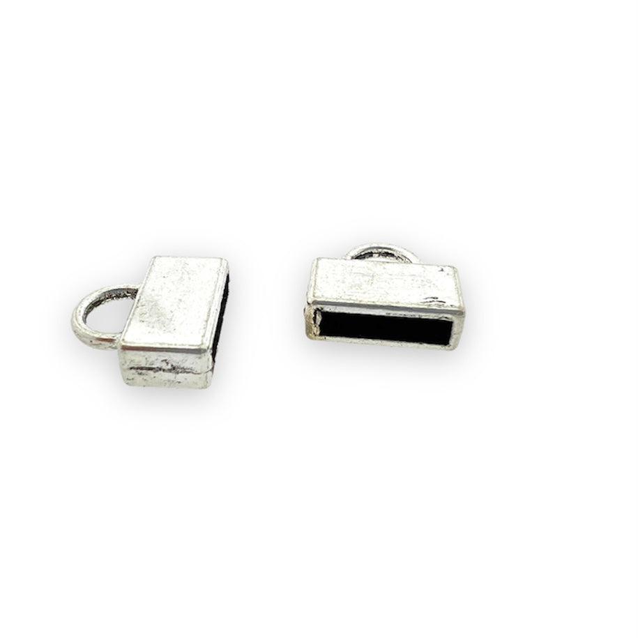 Eindkap Ø4x5mm Zilver 12x13mm-onderdelen-Kraaltjes van Renate