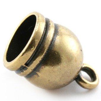 Eindkap Ø5mm Brons DQ 10x7mm-Kraaltjes van Renate