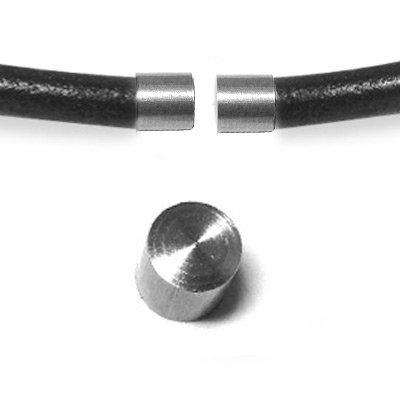 Eindkap Ø5mm Zilver DQ 6x6mm-Kraaltjes van Renate