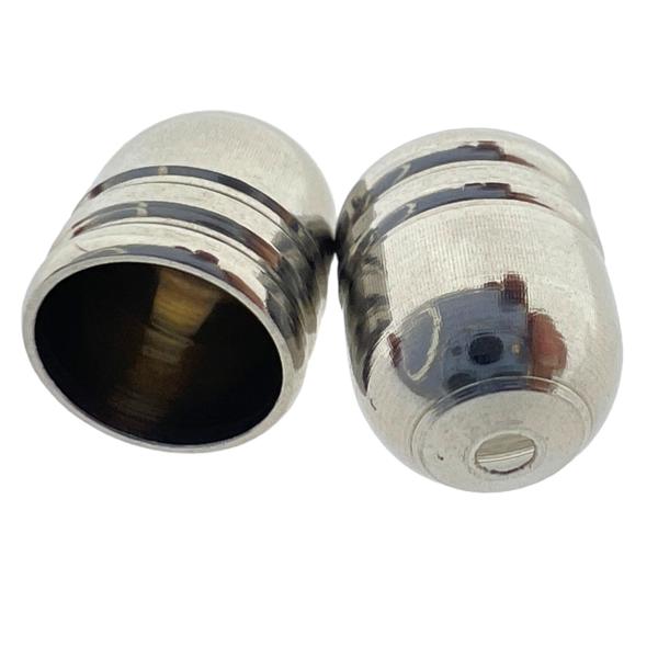 Eindkap Ø6mm 6x7mm Zilver - 2 stuks-onderdelen-Kraaltjes van Renate