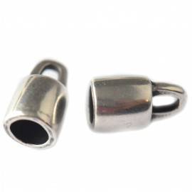 Eindkap Ø6mm rond zilver DQ-Kraaltjes van Renate