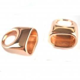 Eindkap Ø6x10mm metaal roségoud DQ-Kraaltjes van Renate