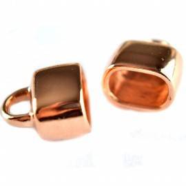 Eindkap Ø6x10mm metaal roségoud DQ-Kraaltjes van Renate