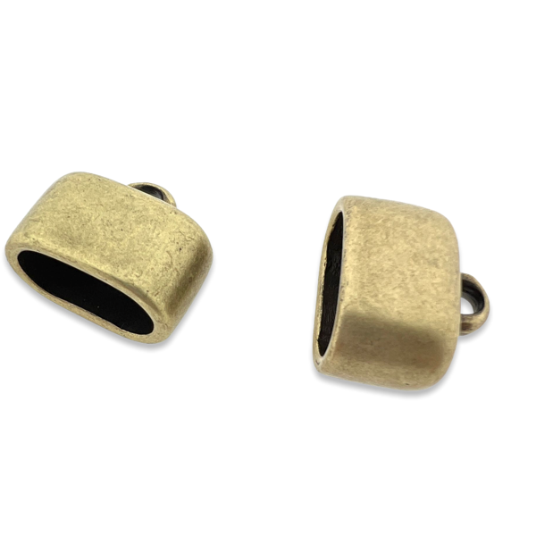 Eindkap Ø8x16mm brons DQ- per stuk-sluitingen-Kraaltjes van Renate