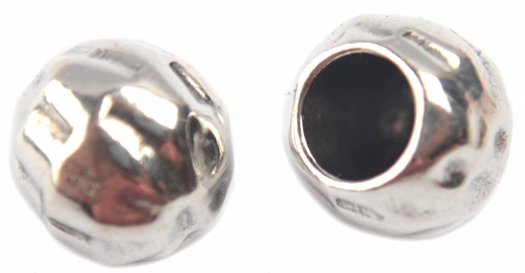 Eindkap bol Ø6mm zilver DQ 12mm-Kraaltjes van Renate