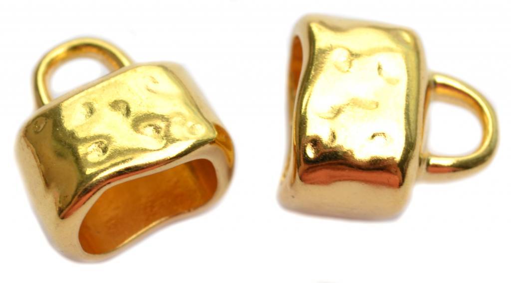 Eindkap butsen Ø10x6mm Goud DQ-Kraaltjes van Renate