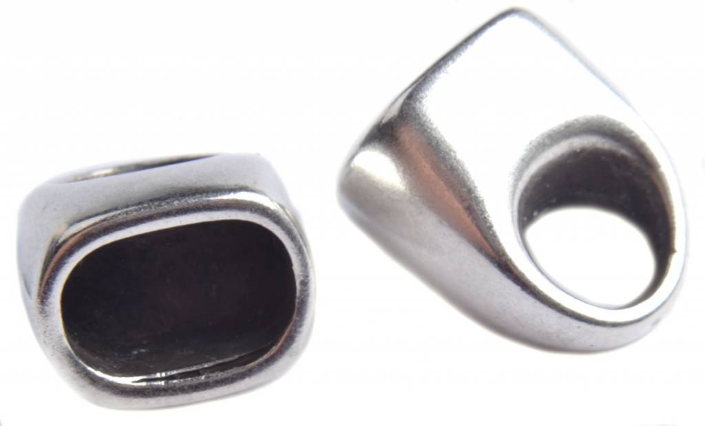 Eindkap ovaal Ø10x6mm Zilver DQ-Kraaltjes van Renate