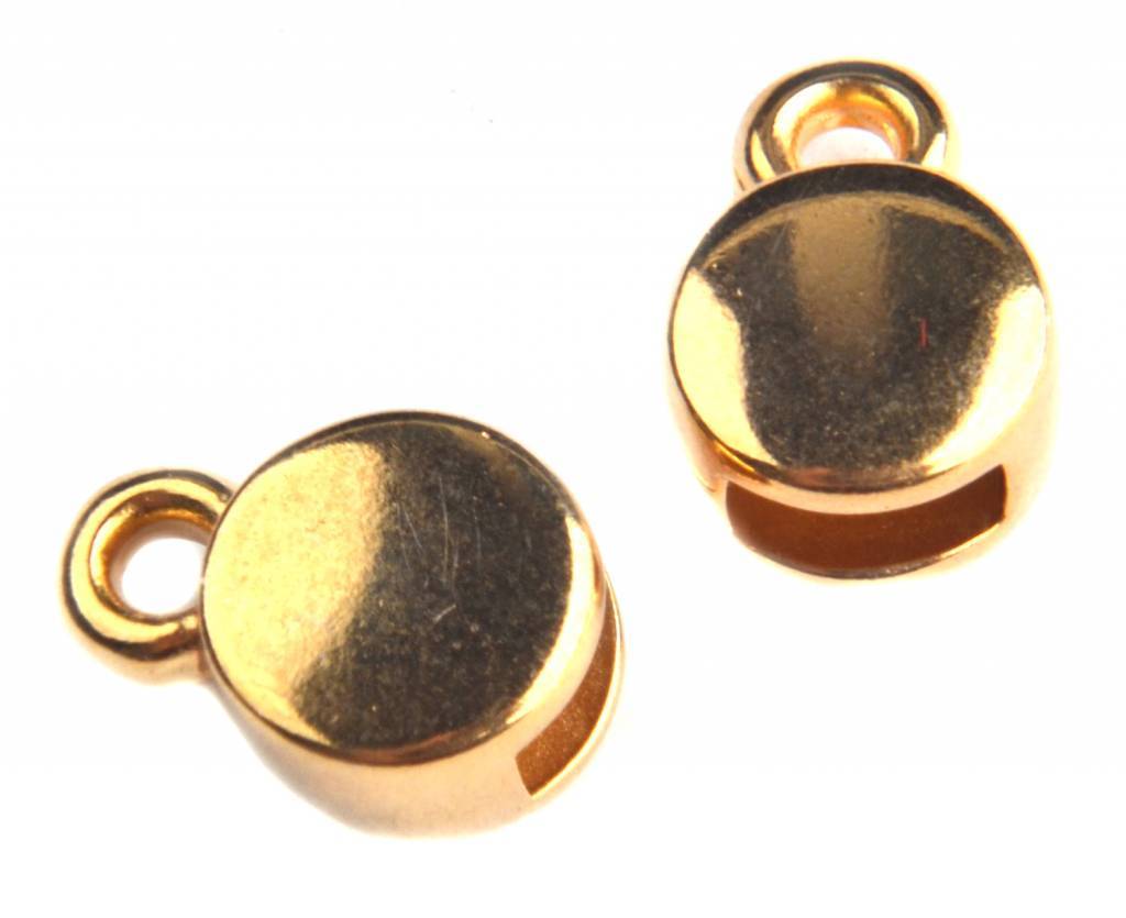 Eindkap rond Ø5x2mm Goud DQ-Kraaltjes van Renate