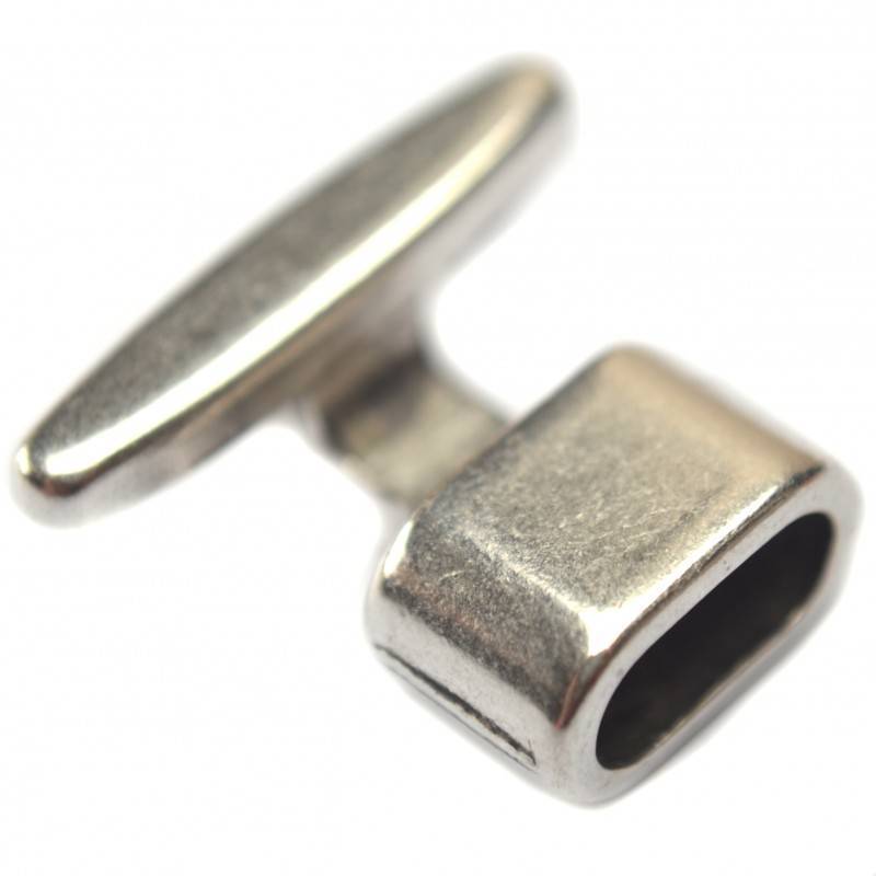 Eindkap sluiting Ø10x5mm metaal zilver DQ 19x13mm-Kraaltjes van Renate
