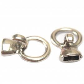 Eindkap sluiting Ø10x5mm metaal zilver DQ-Kraaltjes van Renate
