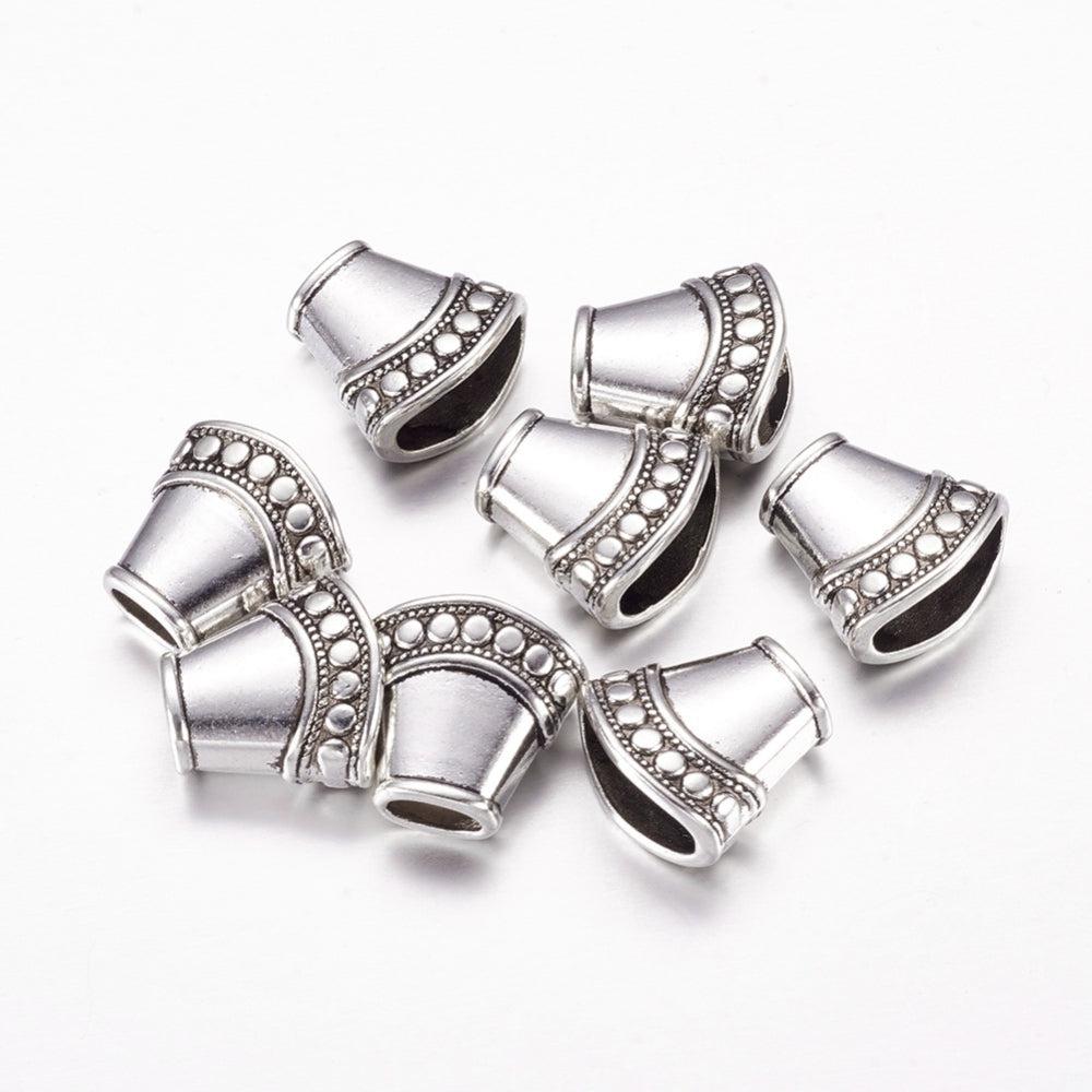 Eindkap voor kwast 85x5mm zilver- 15.5x16x9mm-bedels-Kraaltjes van Renate